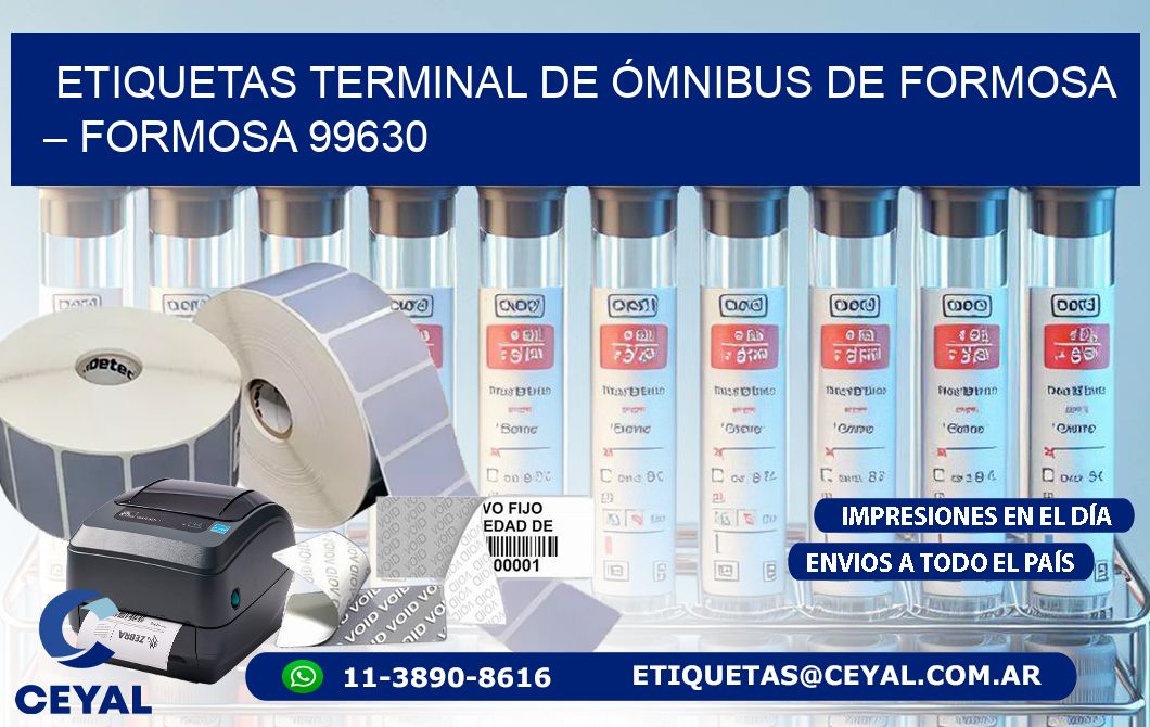 ETIQUETAS TERMINAL DE ÓMNIBUS DE FORMOSA – FORMOSA 99630