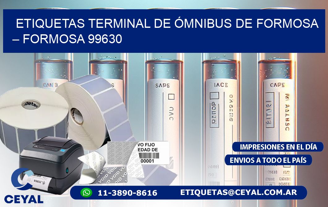 ETIQUETAS TERMINAL DE ÓMNIBUS DE FORMOSA – FORMOSA 99630