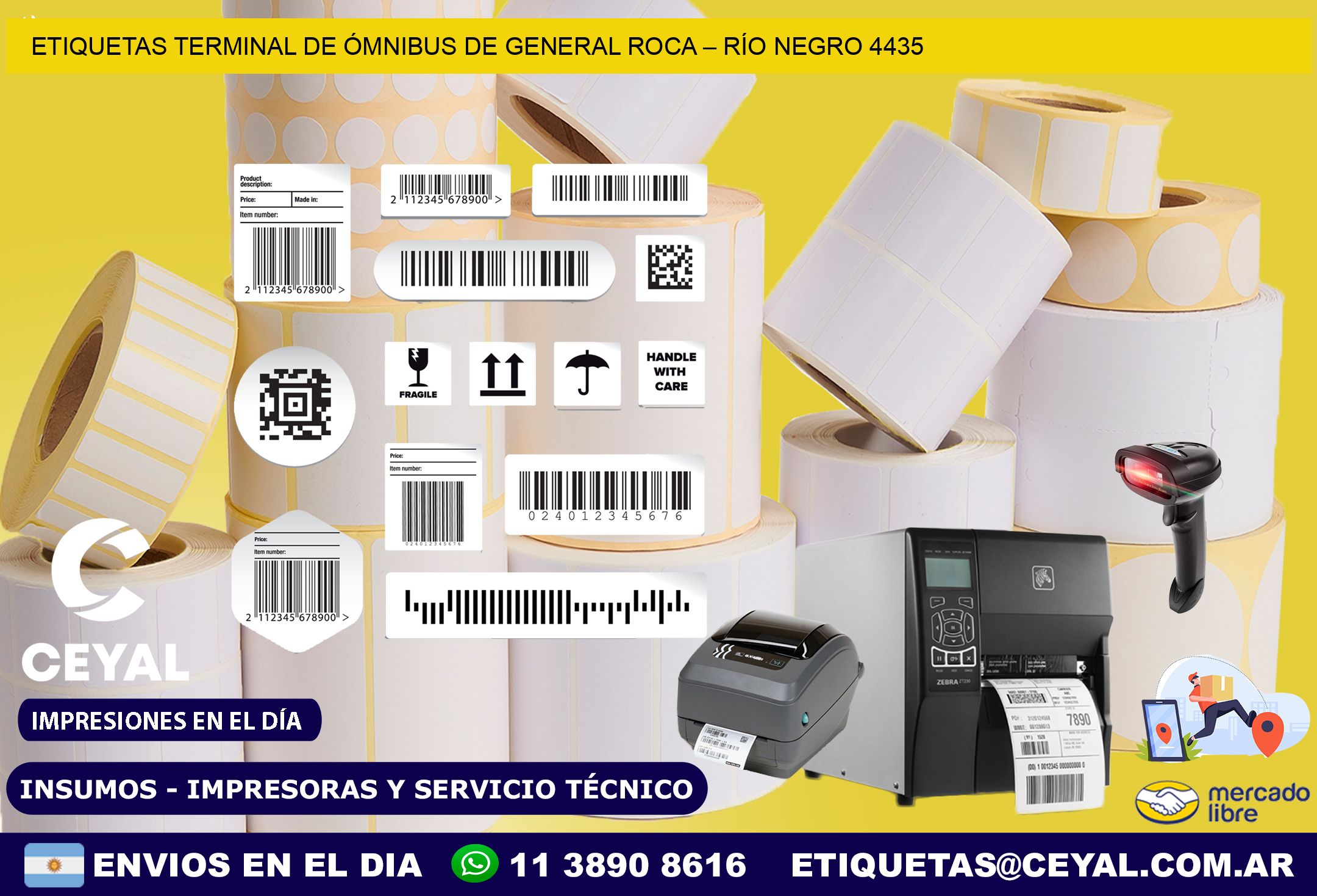 ETIQUETAS TERMINAL DE ÓMNIBUS DE GENERAL ROCA – RÍO NEGRO 4435