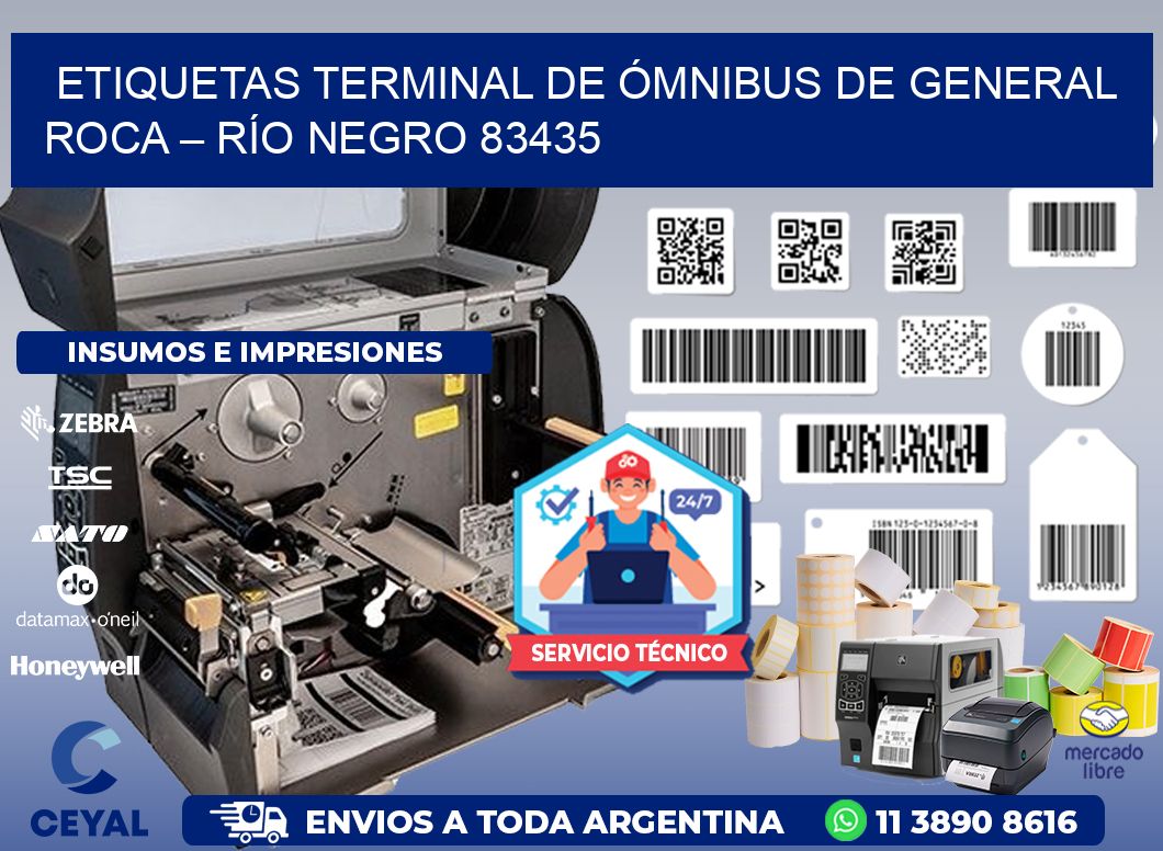 ETIQUETAS TERMINAL DE ÓMNIBUS DE GENERAL ROCA – RÍO NEGRO 83435