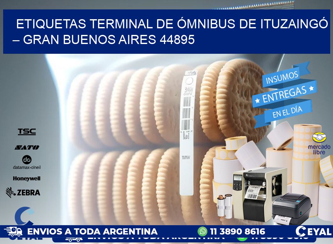 ETIQUETAS TERMINAL DE ÓMNIBUS DE ITUZAINGÓ – GRAN BUENOS AIRES 44895