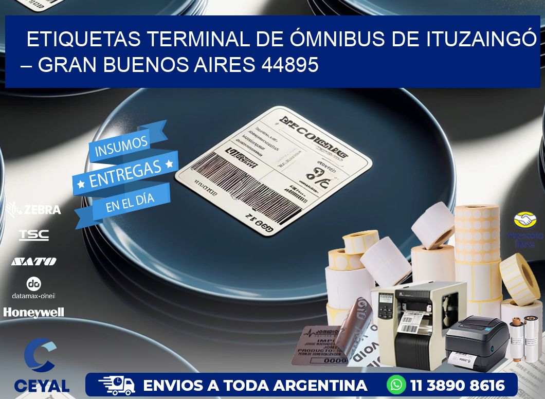 ETIQUETAS TERMINAL DE ÓMNIBUS DE ITUZAINGÓ – GRAN BUENOS AIRES 44895