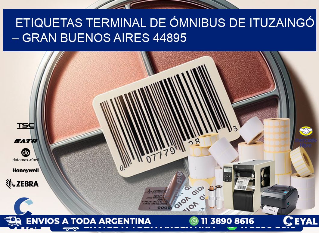 ETIQUETAS TERMINAL DE ÓMNIBUS DE ITUZAINGÓ – GRAN BUENOS AIRES 44895
