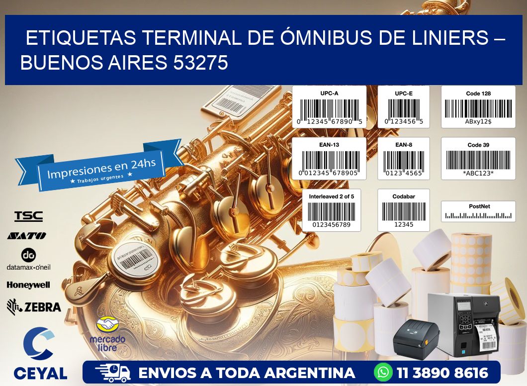 ETIQUETAS TERMINAL DE ÓMNIBUS DE LINIERS – BUENOS AIRES 53275