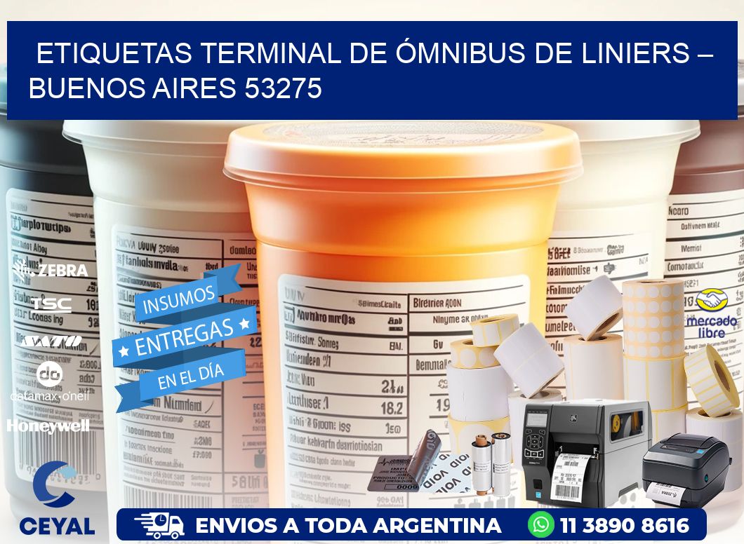 ETIQUETAS TERMINAL DE ÓMNIBUS DE LINIERS – BUENOS AIRES 53275