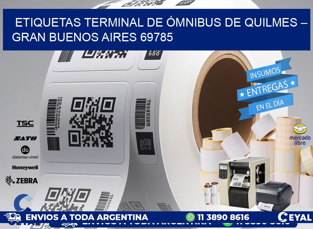 ETIQUETAS TERMINAL DE ÓMNIBUS DE QUILMES – GRAN BUENOS AIRES 69785