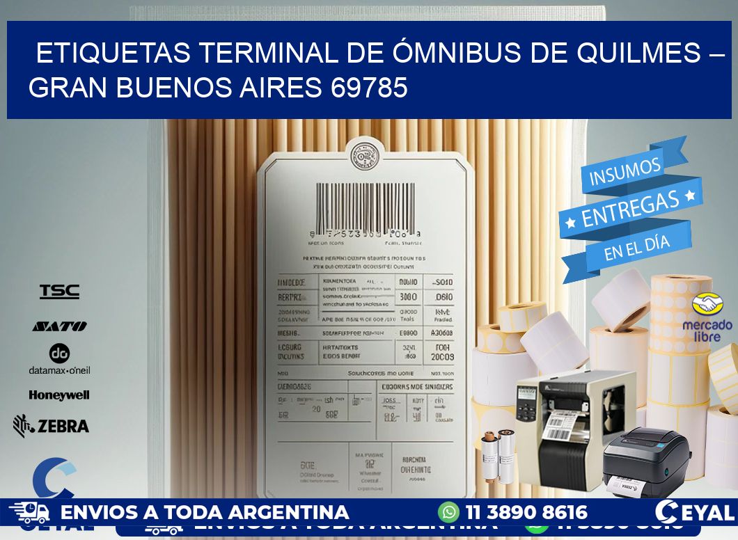 ETIQUETAS TERMINAL DE ÓMNIBUS DE QUILMES – GRAN BUENOS AIRES 69785