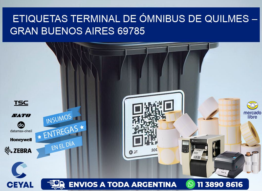 ETIQUETAS TERMINAL DE ÓMNIBUS DE QUILMES – GRAN BUENOS AIRES 69785