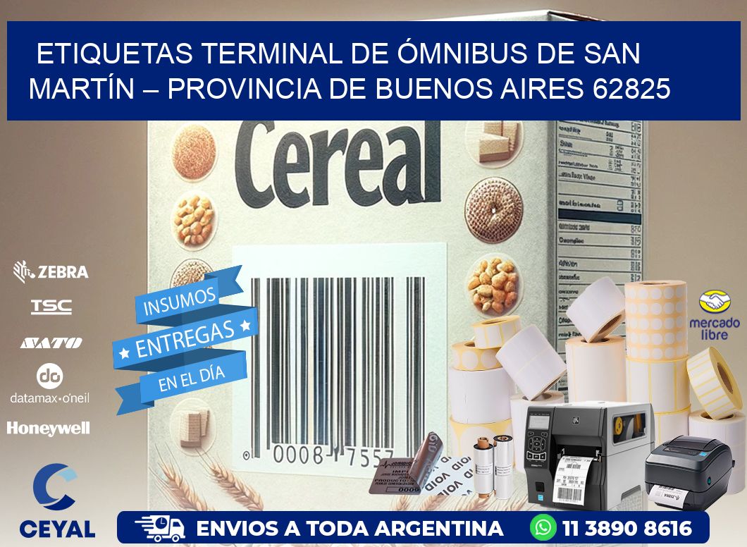 ETIQUETAS TERMINAL DE ÓMNIBUS DE SAN MARTÍN – PROVINCIA DE BUENOS AIRES 62825