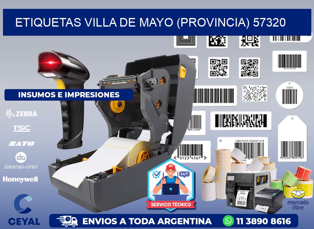 ETIQUETAS VILLA DE MAYO (PROVINCIA) 57320