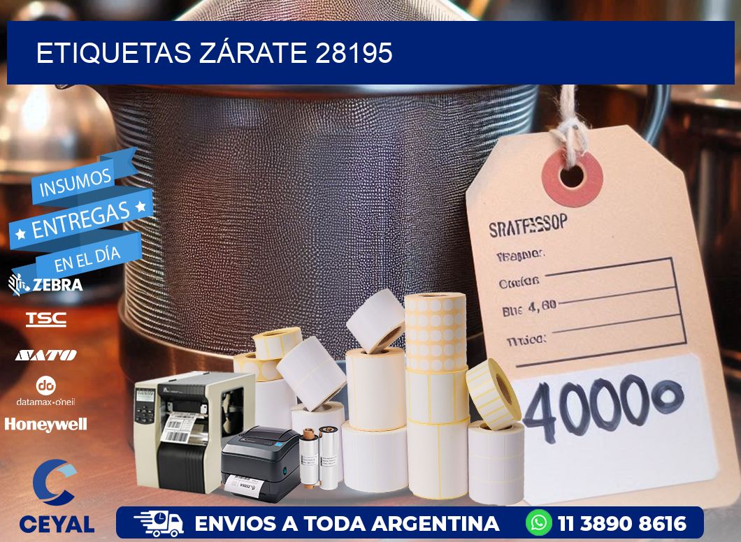 ETIQUETAS ZÁRATE 28195