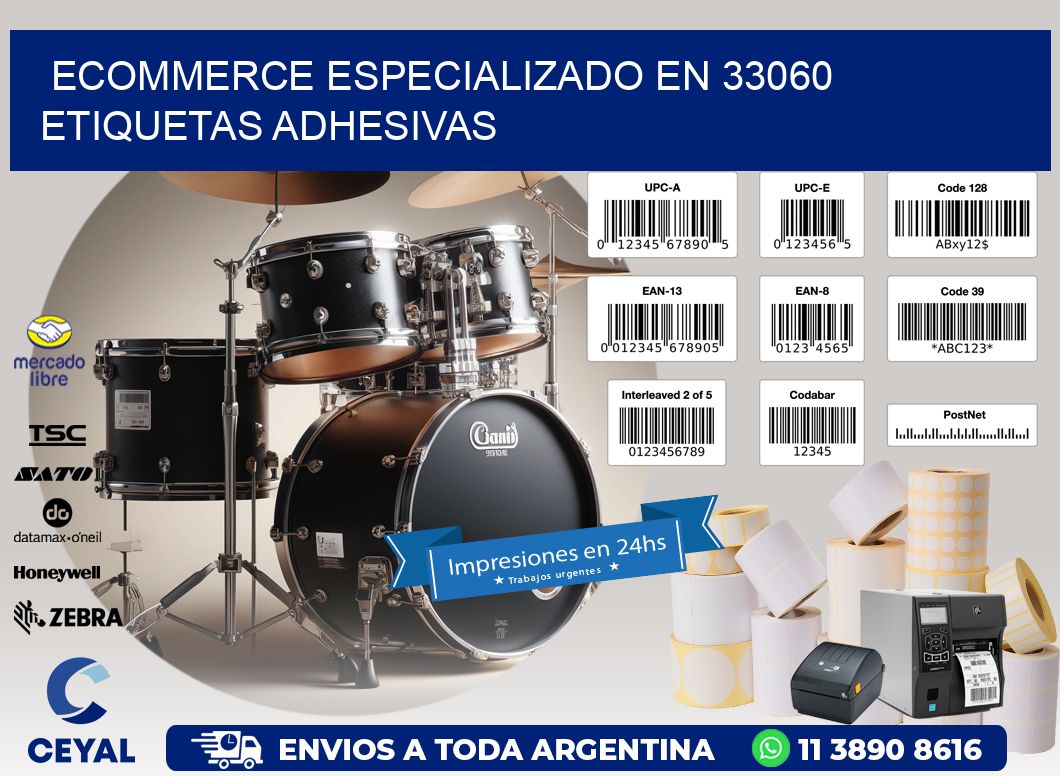 Ecommerce Especializado en 33060 Etiquetas Adhesivas