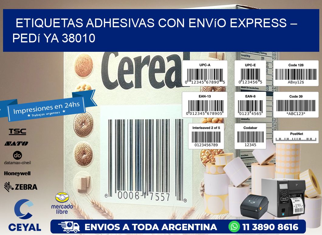 Etiquetas Adhesivas con Envío Express – Pedí Ya 38010