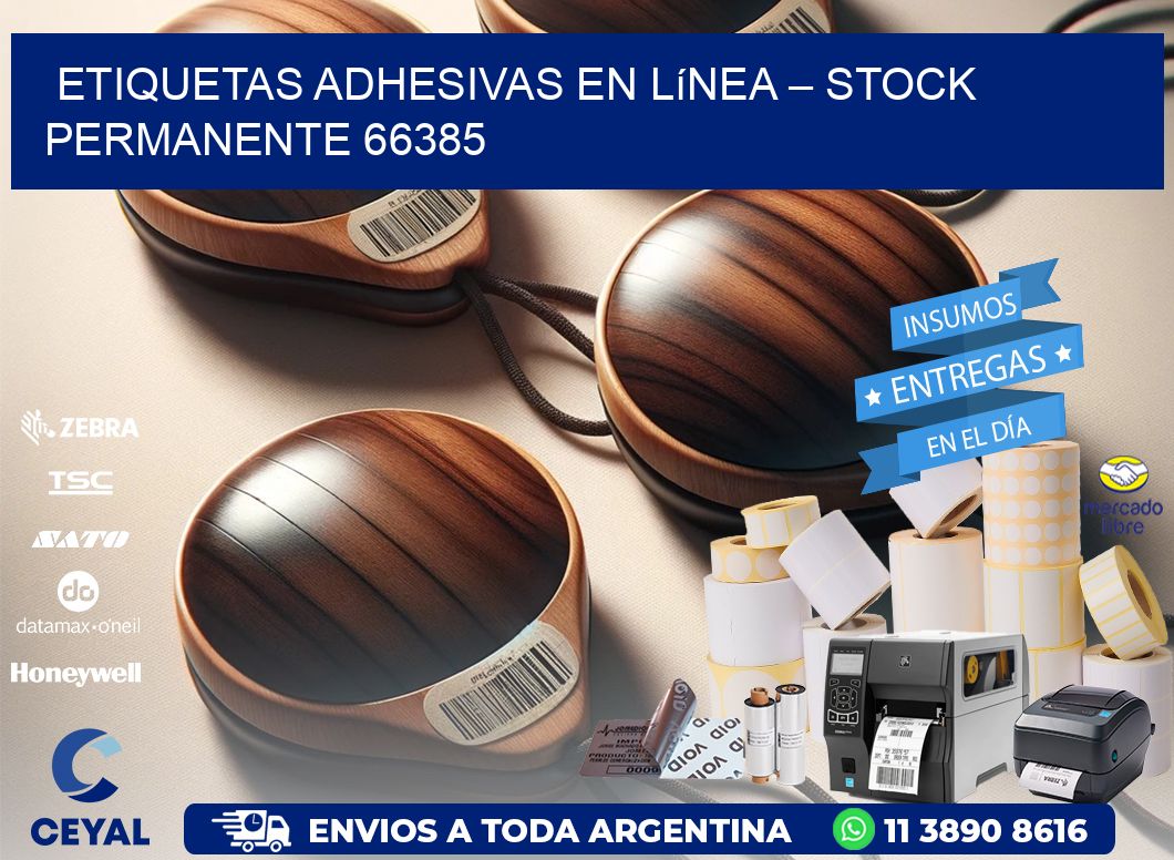 Etiquetas Adhesivas en Línea – Stock Permanente 66385