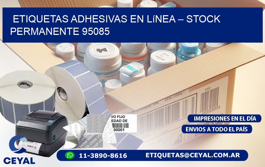 Etiquetas Adhesivas en Línea – Stock Permanente 95085