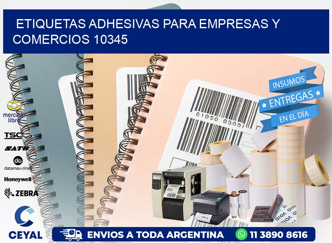 Etiquetas Adhesivas para Empresas y Comercios 10345