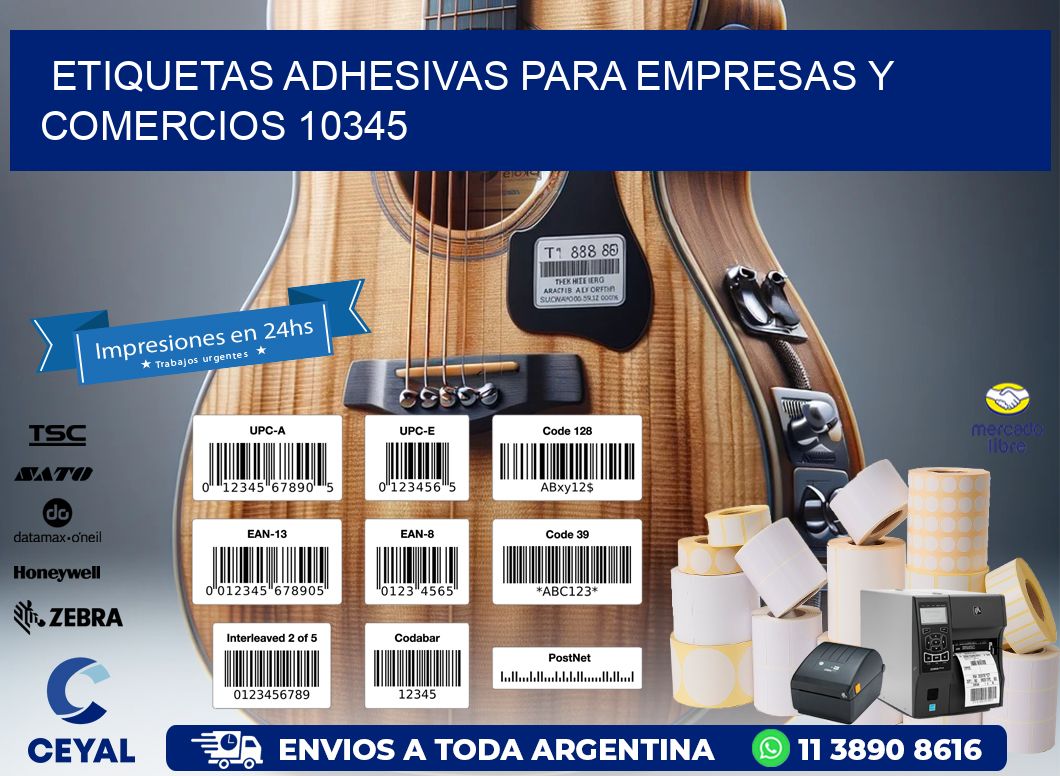 Etiquetas Adhesivas para Empresas y Comercios 10345
