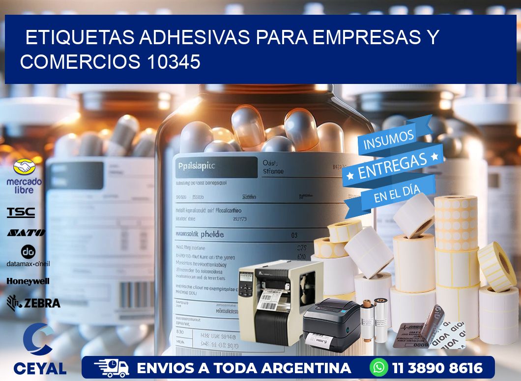 Etiquetas Adhesivas para Empresas y Comercios 10345