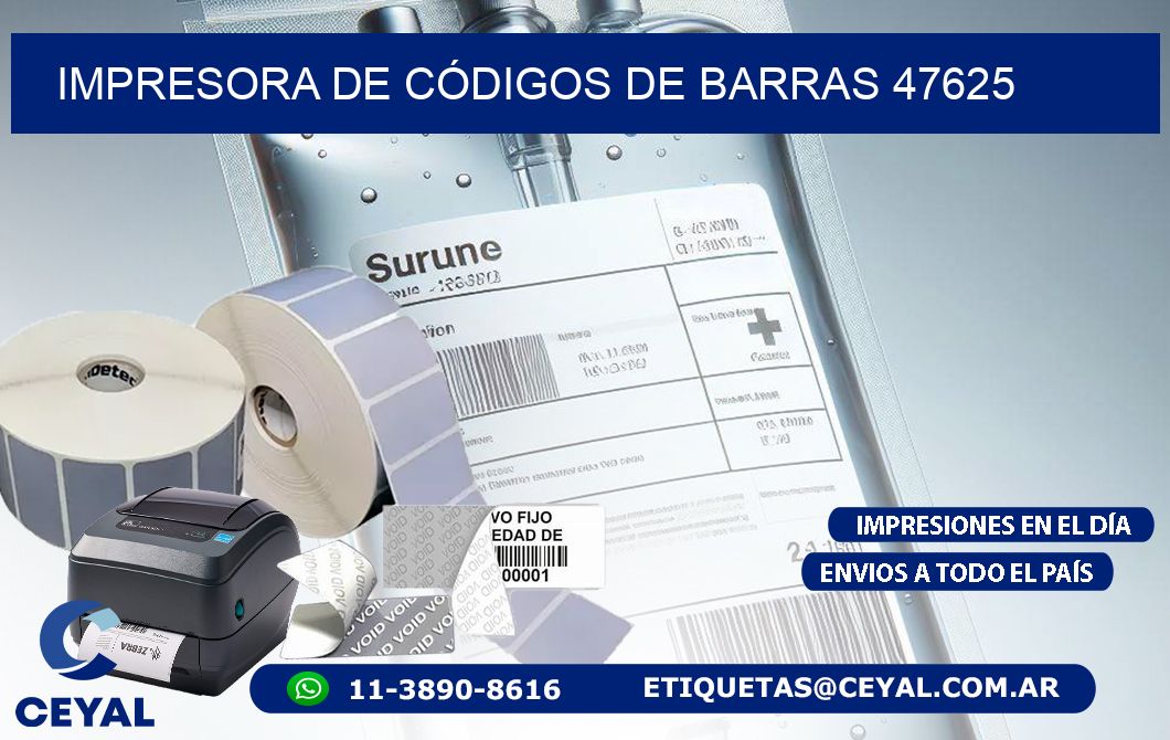 IMPRESORA DE CÓDIGOS DE BARRAS 47625