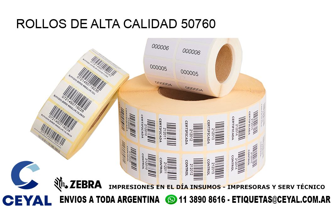 ROLLOS DE ALTA CALIDAD 50760