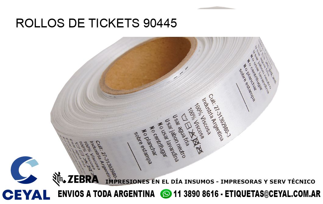 ROLLOS DE TICKETS 90445