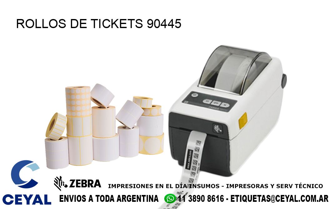 ROLLOS DE TICKETS 90445