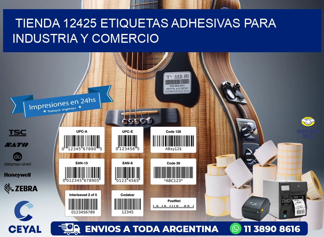 Tienda 12425 Etiquetas Adhesivas para Industria y Comercio