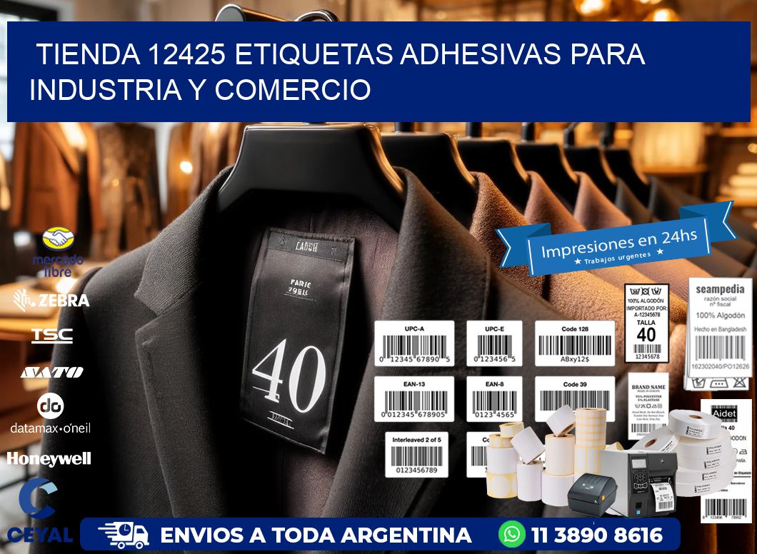 Tienda 12425 Etiquetas Adhesivas para Industria y Comercio