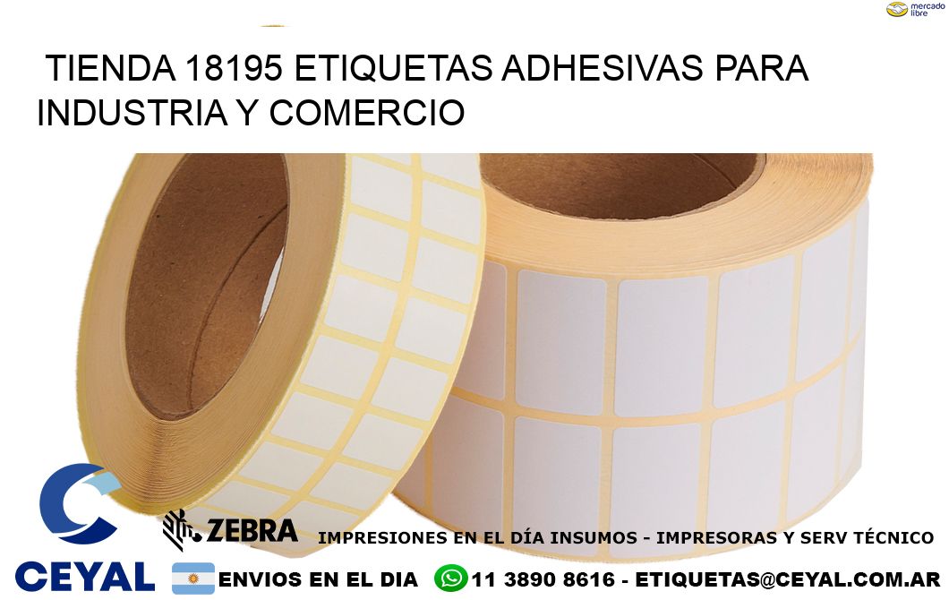 Tienda 18195 Etiquetas Adhesivas para Industria y Comercio