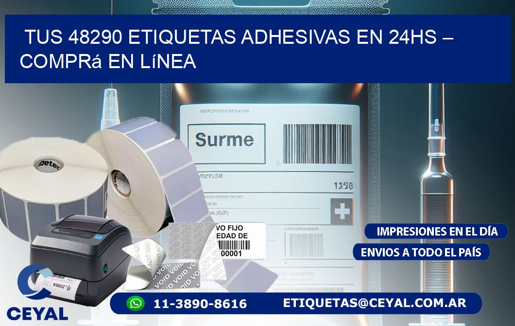 Tus 48290 Etiquetas Adhesivas en 24hs – Comprá en Línea