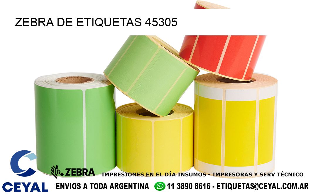 ZEBRA DE ETIQUETAS 45305