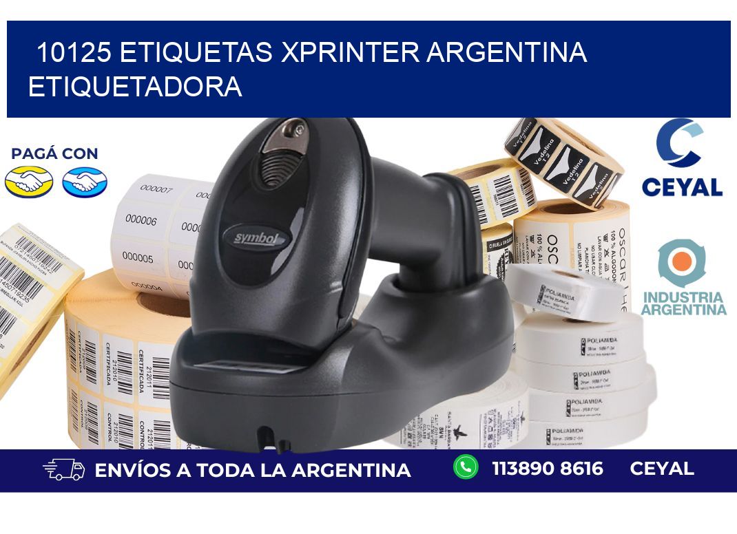 10125 etiquetas xprinter argentina ETIQUETADORA