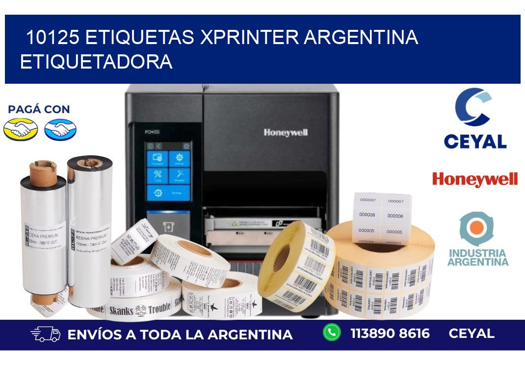 10125 etiquetas xprinter argentina ETIQUETADORA
