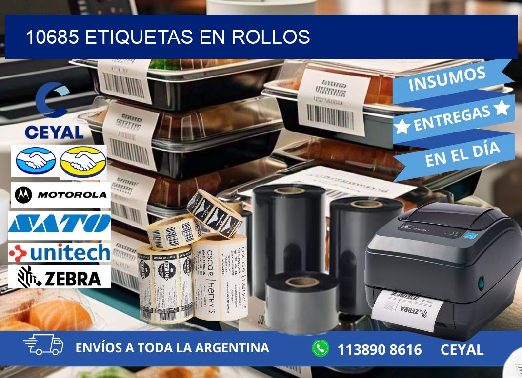 10685 ETIQUETAS EN ROLLOS