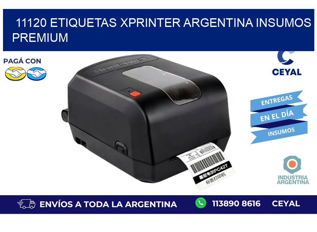 11120 etiquetas xprinter argentina INSUMOS PREMIUM
