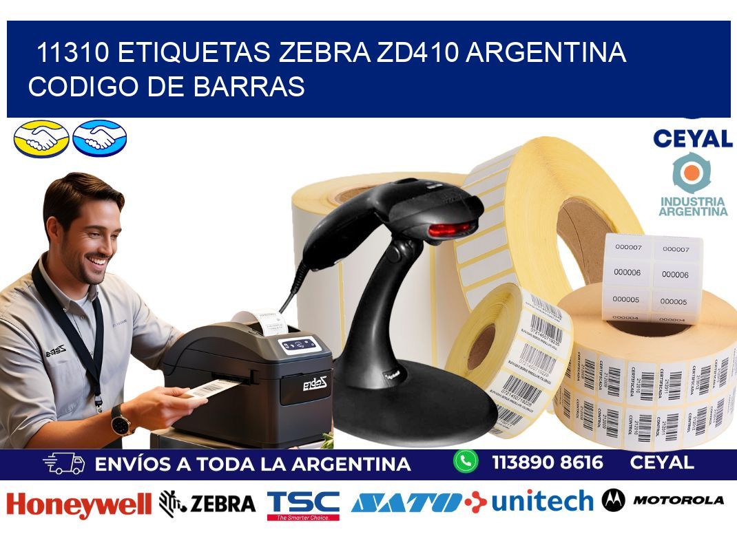 11310 etiquetas zebra zd410 argentina CODIGO DE BARRAS