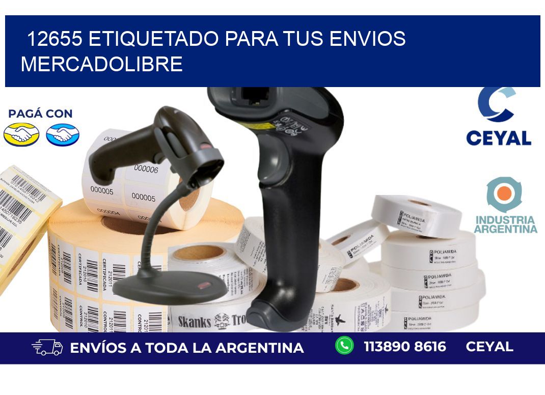 12655 ETIQUETADO PARA TUS ENVIOS MERCADOLIBRE