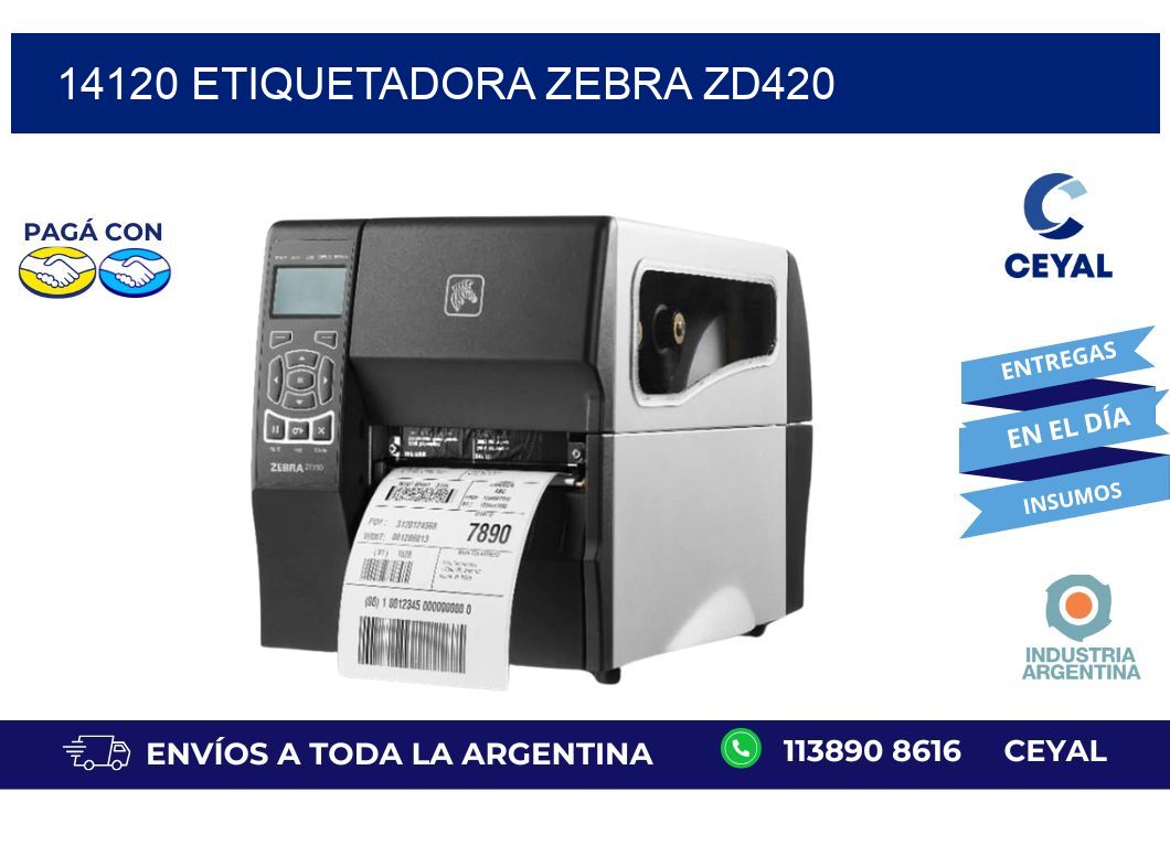 14120 ETIQUETADORA ZEBRA ZD420