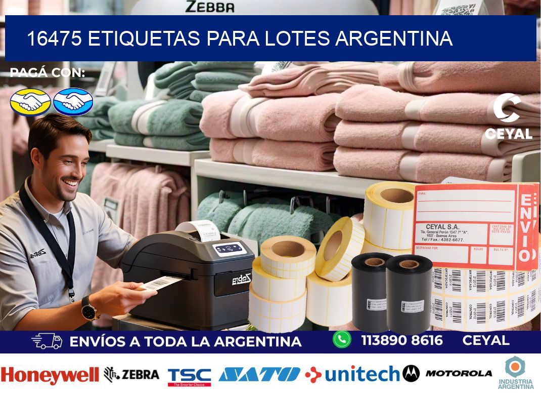16475 ETIQUETAS PARA LOTES ARGENTINA