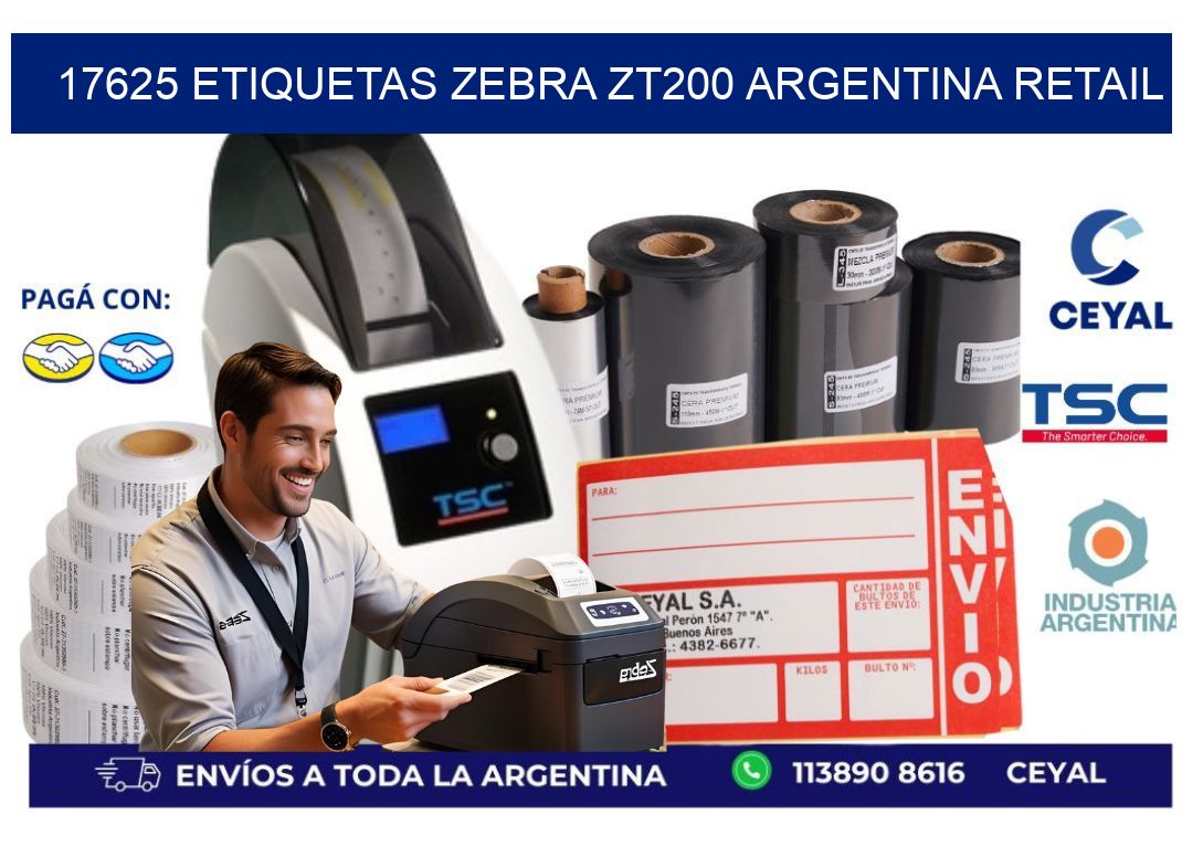 17625 etiquetas zebra zt200 argentina RETAIL
