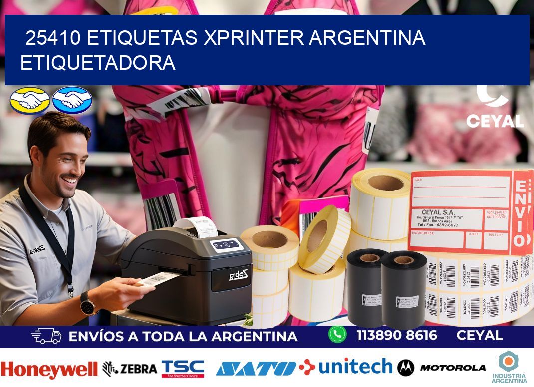 25410 etiquetas xprinter argentina ETIQUETADORA