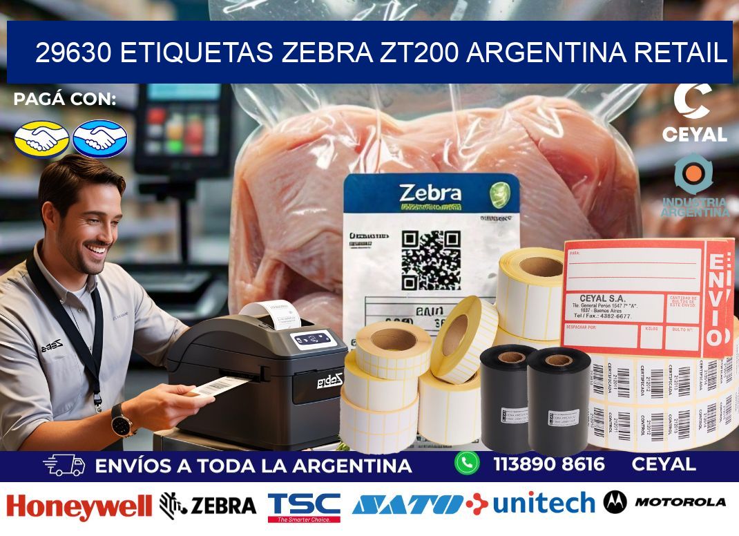 29630 etiquetas zebra zt200 argentina RETAIL