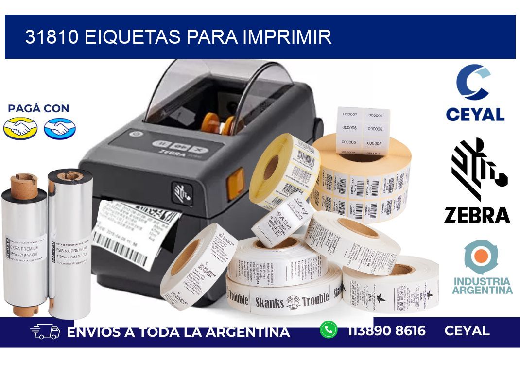 31810 EIQUETAS PARA IMPRIMIR