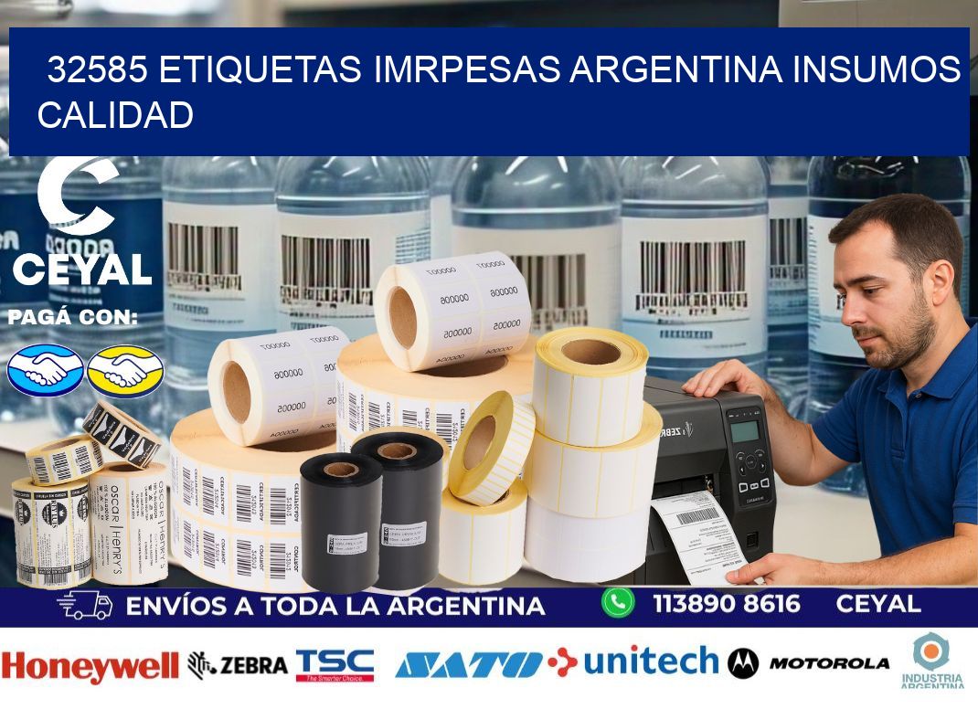 32585 etiquetas imrpesas argentina INSUMOS CALIDAD