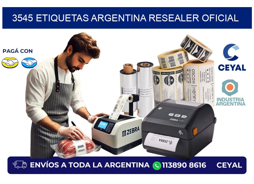3545 etiquetas argentina RESEALER OFICIAL