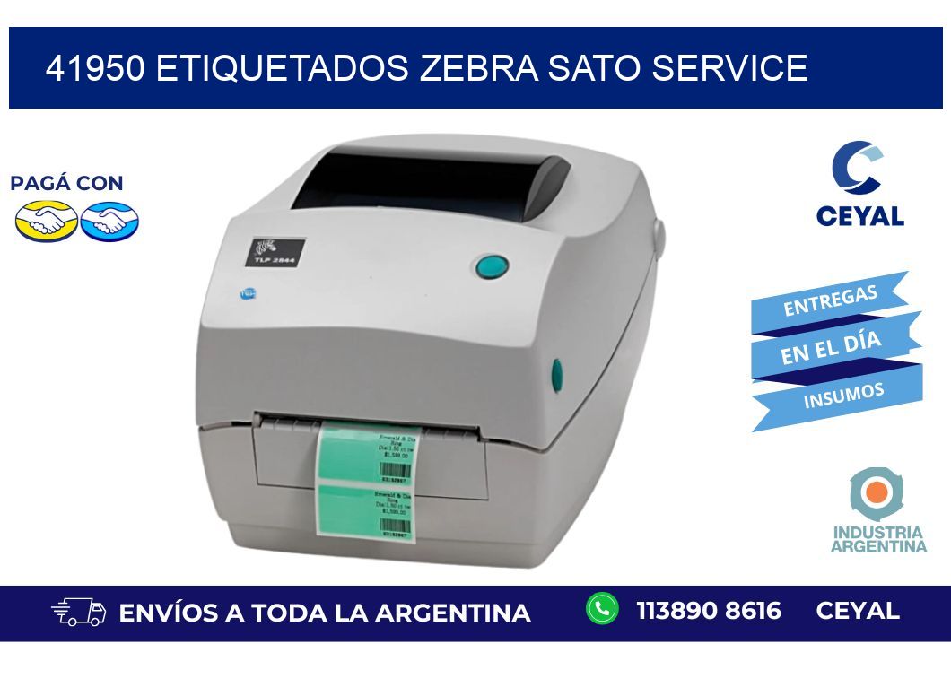 41950 ETIQUETADOS ZEBRA SATO SERVICE