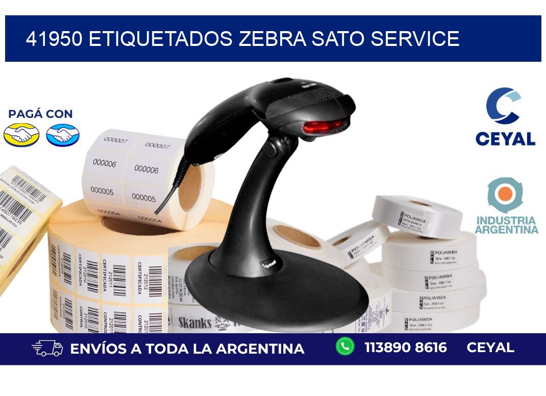 41950 ETIQUETADOS ZEBRA SATO SERVICE