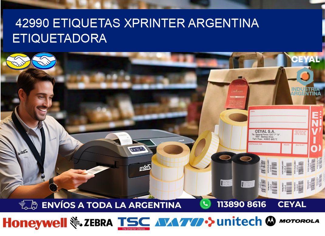 42990 etiquetas xprinter argentina ETIQUETADORA