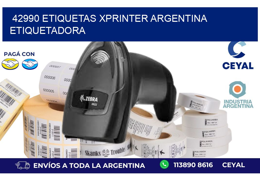 42990 etiquetas xprinter argentina ETIQUETADORA