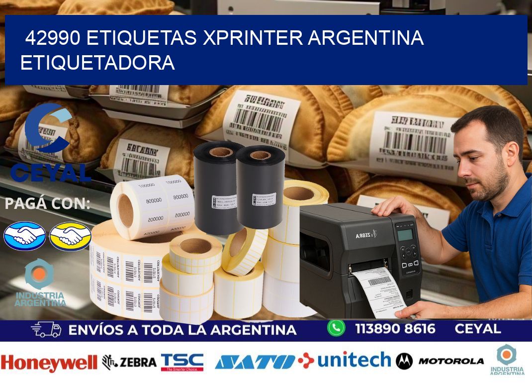 42990 etiquetas xprinter argentina ETIQUETADORA